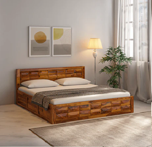 Lujosa cama de madera tallada con un gran diseño regio, disponible a precios al por mayor - Product Image 6