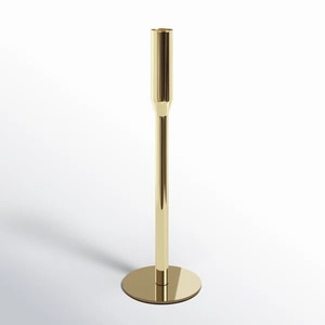 Portavelas de Metal dorado de diseñador, soporte de vela decorativo de acento para decoración del hogar moderno único para ambiente romántico - Product Image 4