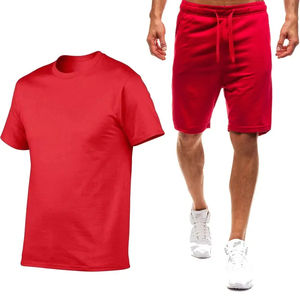 Ensemble short pour homme Vêtements d'été Ensembles de jogging pour homme Manches courtes respirantes grande taille avec short Ensembles d'été en coton pour homme - Product Image 5