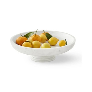 Cuenco de mármol hecho a mano de lujo, Centro de Mesa de Piedra elegante para mesa de comedor del Hogar personalizado para servir aperitivos, decoración de ensalada de frutas - Product Image 1