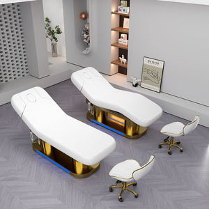 Custom Luxury Spa Room White Pink Facial Beauty Lash Extension Bed 4 Motors Electric <strong>Massage</strong> <strong>Tables</strong> &amp; Beds For Salon - Product Image 1