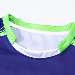 Custom Color Size Men's Adult Rugby Uniform Short Sleeve Printed Front Logo 100% Polyester Lightweight Breathable Anti-Bacterial - Product Image 2