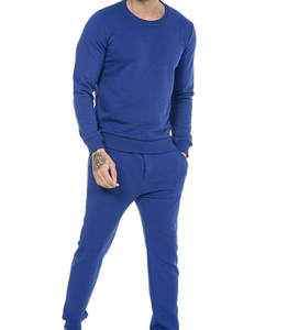 Ropa deportiva para hombre, chándal azul en blanco cálido de invierno, conjunto deportivo, chándal informal para gimnasio, ejercicio, chándal deportivo, conjunto de chándal - Product Image 1