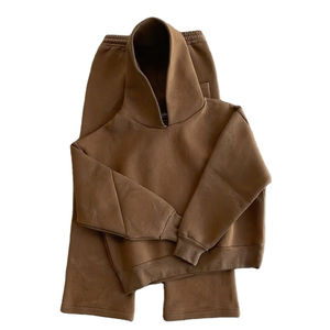 Conjuntos de Sudaderas de Alta Calidad al por Mayor, Chándales Deportivos con Logotipo Personalizado, Corte Holgado, Ligeros, para Mujer, Casuales, Lisos - Product Image 1