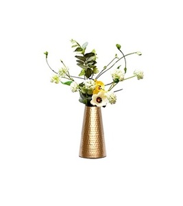 Floreros decorativos de aluminio para el hogar, maceta de Metal con acabado martillado para el hogar, sala de estar, suelo, florero de Metal decorativo - Product Image 5