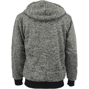 Sweat à capuche pour homme doublé en tricot imprimé sur mesure de haute qualité, en molleton de coton respirant, avec poche zippée longue, design tendance, vente en gros - Product Image 4