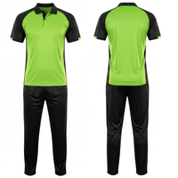 Uniforme de Cricket Personalizado en Colores, Conjunto de Jersey y Pantalón con Mangas Raglán Sublimadas y Transpirables para Hombre, Ropa Deportiva Profesional para Equipos en 3D