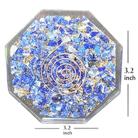 Más vendidos Feng Shui mesa de cocina espiritual taza de té posavasos hecho a mano lapislázuli orgonita piedra preciosa Natural Reiki orgonita árbol