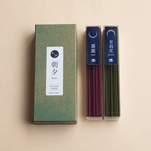 Low Smoke Incense <b>Sticks</b> 40g Floral <b>Scent</b> Set [ Jasmine and Rose ] - Product Image 1