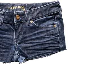 กางเกงขาสั้นผ้ายีนส์ Y2K เอวต่ำกางเกงยีนส์ขาสั้นสีฟ้า S 00S กางเกงยีนส์เอวต่ำ Grunge 2000s กางเกงยีนส์เอวต่ำแนววินเทจ - Product Image 6