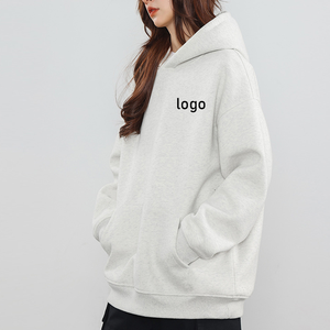 <b>Top</b> Selling Women <b>Winter</b> Oversized Hoodies 100% Cotton Breathable Lightweight Drop Shoulder Streetwear Pullover Style Custom - Product Image 6