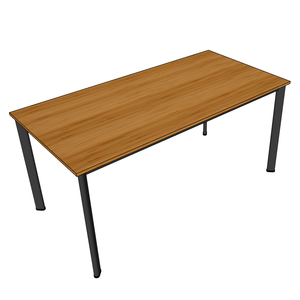 BFBA006-80x160cm Dining <b>Table</b> Made of Tre Wood with Oval Feet Elegant and Durable - Product Image 3