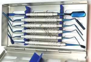 ENSEMBLE D'EMBALLAGE DE GREFFE OSSEUSE dentaire de haute qualité Greffage Transporteur Pluggers Scoop Implant Plasma Couleur Points De Revêtement Par Zonedge - Product Image 2