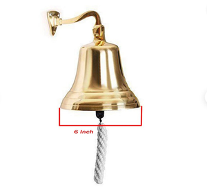 Campana de Barco Náutica Brillante de Alta Calidad de 3'' para Decoración del Hogar, Campana de Barco Montada en Pared - Product Image 2