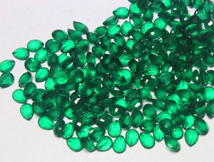 อัญมณีทรงลูกแพร์มรกตปลูกในห้องปฏิบัติการอัญมณีหลวมจากแหล่งที่มาและยั่งยืนสำหรับขายส่ง - Product Image 5