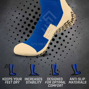High Quality Wool/Nylon Winter Thin <b>Knee</b> High Eco-Friendly Breathable Sports <b>Socks</b> Cuff Logo Football Outdoor Customized Colors - Product Image 5