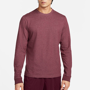 2025 Latest Heat-Transfer Printed 100% Cotton Flannel <b>Men</b> Women Custom Logo Plain Neck <b>Long</b> <b>Sleeve</b> T-Shirt - Product Image 1