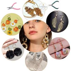 Ensemble d'outils de fabrication de bijoux en acier inoxydable 6 pièces avec étui de rangement noir, pinces et coupe-fils légers pour la fabrication de bijoux - Product Image 5