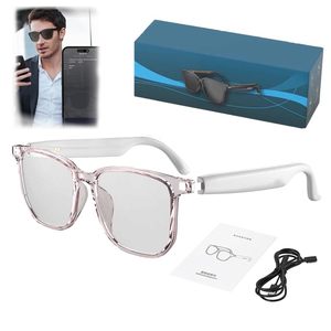 แว่นตาไร้สาย HY-C8 รุ่น PACKAGED พร้อมบลูทูธ 5.4 รองรับการโทร แว่นกันแดดพร้อมระบบแปลภาษาด้วย AI แว่นตาอัจฉริยะพร้อมผู้ช่วยเสียง AI - Product Image 2