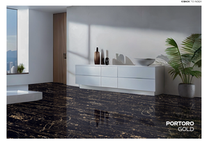 Suelo texturizado de piedra pulida de 600x1200mm resistente al desgaste, losas de porcelana baratas para paredes - Product Image 5