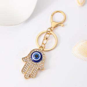 <span class=keywords><strong>Porte</strong></span>-clés œil bleu maléfique 2025, accessoires pour sac, <span class=keywords><strong>porte</strong></span>-clés œil bleu maléfique main de Hamsa avec <span class=keywords><strong>pompon</strong></span> - Product Image 3