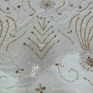 ชุดราตรีทรงเอไลน์ปักด้วยมือสำหรับนักออกแบบแฟชั่นชุดงานปาร์ตี้ระบายอากาศได้ดี - Product Image 1