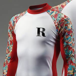 Nouveau Design pour femmes taille adulte coupe ajustée vêtements de Compression chemises de protection contre les éruptions cutanées vêtements personnalisés respirants confortables - Product Image 6