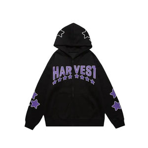 Venta al por mayor personalizado hombres sudaderas con capucha de diamantes de imitación DTG DTF sublimación impresión Streetwear sudadera polar OEM - Product Image 1