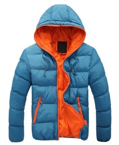 2025 nuevo invierno clásico Casual sólido abrigo de algodón para hombre caramelo cremallera Slim Fit moda versátil abrigo de algodón con capucha - Product Image 2