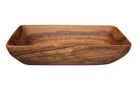 Ensaladera de madera de nogal, Ensaladera de madera de bambú, Ensaladera de madera con vetas naturales de HAND MADE CRAFT - Product Image 2