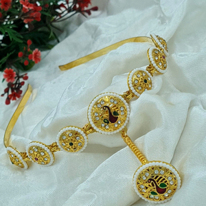 Banda para el pelo hecha a mano, joyería para mujer, boda, fiesta, Festival, diseñador, étnico, tradicional, venta al por mayor, proveedor en línea - Product Image 1