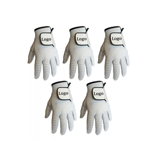 Venta al por mayor de piel de oveja Cómodo Rain Grip Guantes de golf Left Right Hand All Weather Fit Size Precio bajo Cabretta Guantes de cuero - Product Image 6