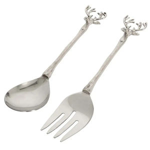 Ensemble de couverts en argent martelé en acier inoxydable au design élégant, parfait pour les événements de vaisselle et les fêtes de mariage - Product Image 6