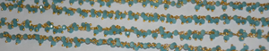 Meilleure vente 1,2,3 ..... 100 pieds de calcédoine aquatique pierre précieuse plaqué or perles de verre Cluster chapelet chaîne pour la fabrication de bijoux - Product Image 2