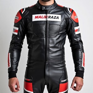 Traje de motocicleta con logotipo personalizado MALIK RAZA al por mayor para pedidos de clubes/grupos | Directo de fábrica - Product Image 2