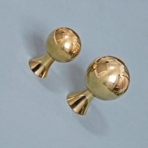 Poignées de porte de fenêtre de tiroir Poignées faciles à saisir Boutons en laiton faits à la main Boules rondes Style Vintage Décor Métal Quincaillerie Boutons pour la décoration intérieure - Product Image 2