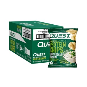 Chips de Proteína Quest Nutrition 8x32g Crema Agria y Cebolla - Product Image 1