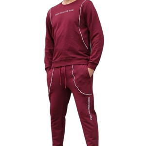 ชุดวอร์มผ้าฝ้ายมีฮู้ด2ชิ้นสำหรับผู้หญิงชุดวิ่งออกกำลังกายมีฮู้ดพิมพ์ลายสกรีนได้ตามต้องการ - Product Image 1