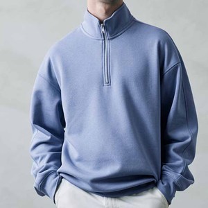 Sudadera con cremallera corta de alta calidad de primera calidad para hombre, manga completa, disponible a precios al por mayor, moda de camisa - Product Image 2