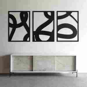 Cadre d'art mural en métal fait main abstrait carré artisanat indien qualité décor à la maison pour les célébrations d'anniversaire de retraite Ramadan - Product Image 3