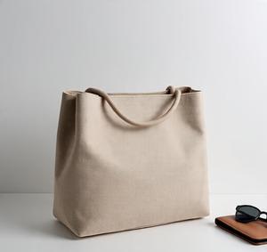 Customizable Canvas Tote Bag 16oz Premium Cotton Heavy Duty Large Women Shoulder Style Carryall with Practical Inside Pocket - Product Image 1