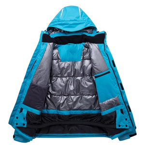 Traje de esquí premium para mujer con capucha, chaqueta de snowboard impermeable, ropa de invierno con cuello de piel, cortavientos, talla grande, aislante para mantener el calor - Product Image 4