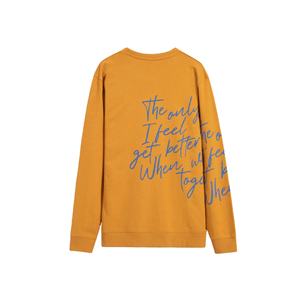 Custom <b>Retro</b> High Quality Suede Vintage Oversized Long Sleeve T-Shirts for Men New OEM Wholesale Digital Printing for Winter - Product Image 2