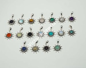 925 plata esterlina sólida Julio piedra colgante estilo Sol cornalina roja con ajuste de bisel colgantes y dijes finos - Product Image 5