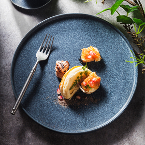 YAYU Meilleure Vente Rétro Pratos De Jantar Para Restaurante Vaisselle En Céramique Personnalisée Bleu <span class=keywords><strong>Sushi</strong></span> Assiettes À Salade Plat Steak Assiette À Dîner - Product Image 2