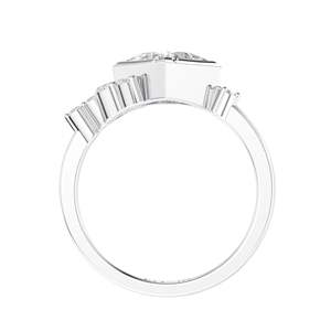 Anillo de compromiso de corte princesa de 1,50 CT, anillo de compromiso vintage único, anillo de compromiso de oro amarillo, anillo de bodas, aniversario nupcial - Product Image 4