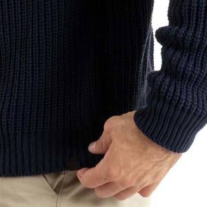 2025 <b>Cable</b>-<b>Knit</b> Men's Premium Quality Classic Neck Winter Style Pullover <b>Sweater</b> 100% Cotton Front Logo - Product Image 5