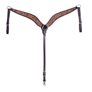 Ensemble de harnachement de cheval occidental en cuir véritable marron de haute qualité - Product Image 3