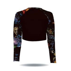 เสื้อโยคะเข้ารูปแขนยาวสำหรับผู้หญิงเสื้อโยคะแห้งเร็วสำหรับสไตล์และการแสดง - Product Image 3