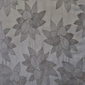 ABAYA Tissu satiné ultra doux et brillant pour femme 100% Polyester BROCADE JACQUARD NOIR NPL 024 Vêtements respirants pour filles - Product Image 1